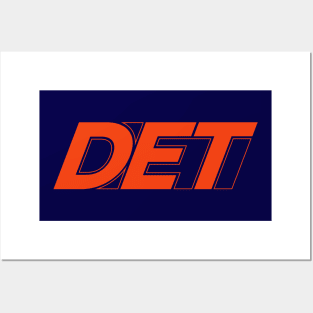 DET Detroit Orange Posters and Art